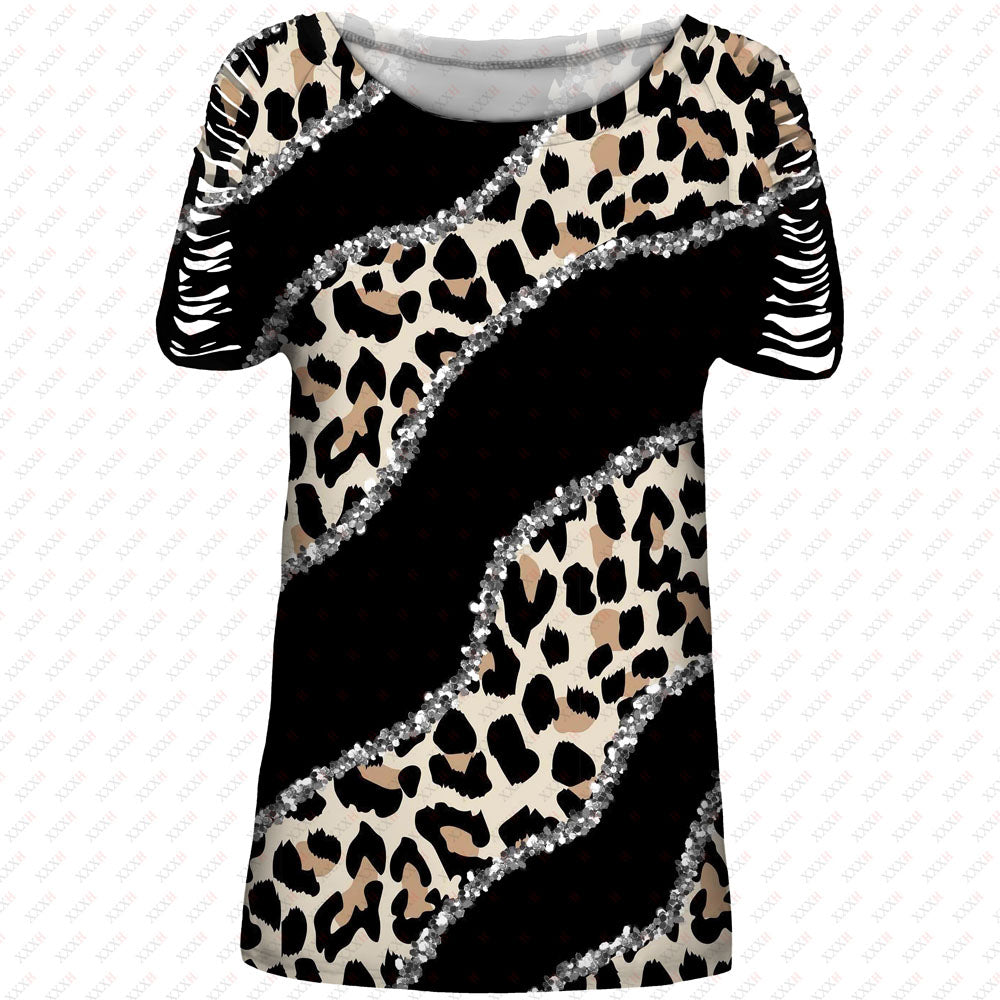 T-shirt Leopard